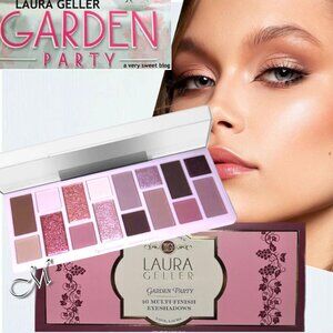 Laura Geller Garden Party* 16 Multi-Finish Eyeshadow Palette (Pinks) NIB 20g